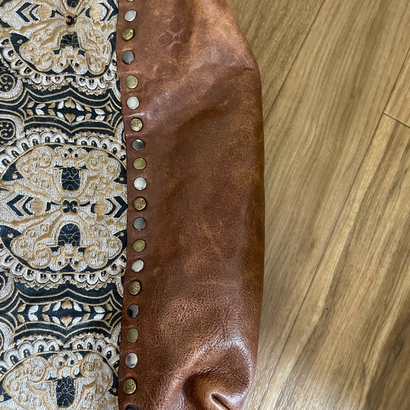 Patricia Nash Perugia Folklore tapestry and Leather Tote - Picture 8 of 10